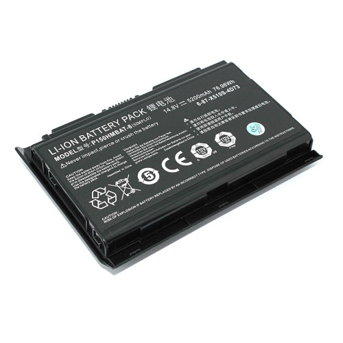 Аккумулятор (Батарея) для ноутбука Clevo P150 (P150HMBAT-8) 14.8V 5200mAh