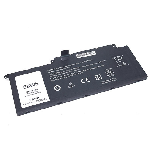 Аккумулятор (Батарея) для ноутбука Dell F7HVR-4S1P 14.8V 58Wh черная REPLACEMENT