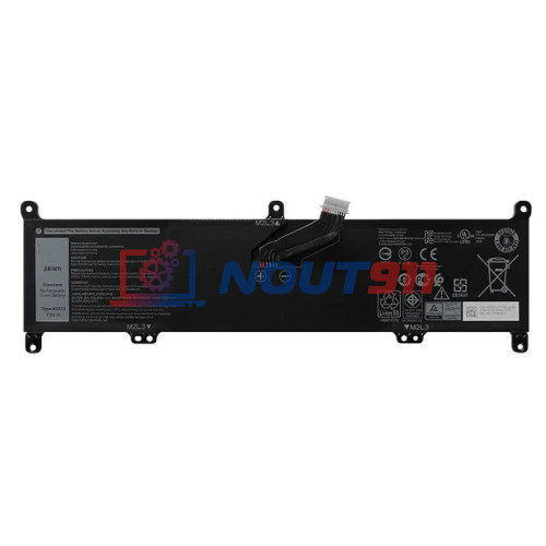 Аккумуляторная батарея для ноутбука Dell Inspiron 11 3195 2-in-1 (NXX33) 7.6V 28Wh