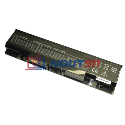 Аккумулятор (Батарея) для ноутбука Dell Studio 1737 (KM973) 11.1V 5200mAh черный REPLACEMENT