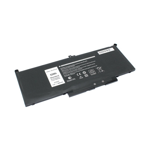Аккумулятор (Батарея) для ноутбука Dell Latitude 12 7000 (F3YGT-2S2P) 7.6V 6800mAh OEM черная