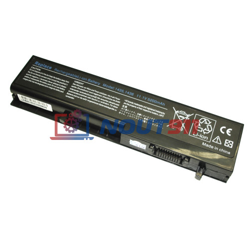 Аккумулятор (Батарея) для ноутбука Dell Studio 1435-1436 10.8-11.1V 5200mAh черный REPLACEMENT