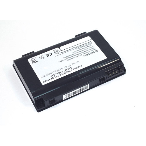 Аккумулятор (Батарея) для ноутбука Fujitsu LifeBook A1220 10.8V 4400-5200mAh BP176-3S2P REPLACEMENT черная