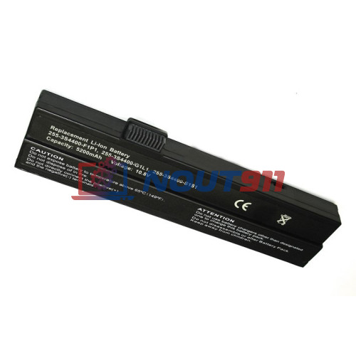 Аккумулятор (Батарея) для ноутбука Fujitsu Siemens M1405 10.8V 5200mAh 23-UG5A10-3B REPLACEMENT черная