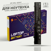 Аккумулятор для ноутбука HP Compaq 4320s, 4420s, 4425s, 4520s, 4525s Notebook 320, 321, 325, 326 (PH09093) 10.8V 5800mAh 56Wh, черная, HC/OEM