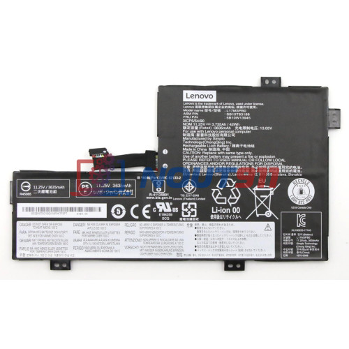 Аккумуляторная батарея для ноутбука Lenovo 100e 300e Chromebook Gen 2 MTK (L17M3PB0) 11.25V 42Wh
