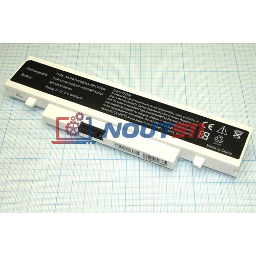 Аккумулятор (Батарея) для ноутбука Samsung N210, NB30, NP-N210 (AA-PB1VC6B) 4400mAh REPLACEMENT белая