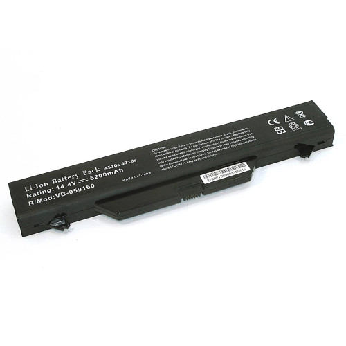 Аккумулятор (Батарея) для ноутбука HP Compaq 4510s 4710s (HSTNN-IB89) 14.4V 5200mAh REPLACEMENT черная