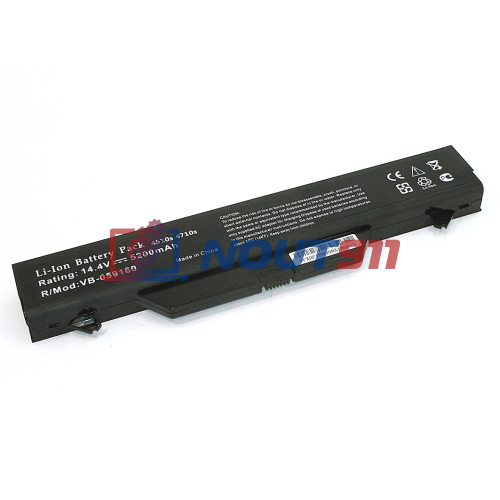 Аккумулятор (Батарея) для ноутбука HP Compaq 4510s 4710s (HSTNN-IB89) 14.4V 5200mAh REPLACEMENT черная