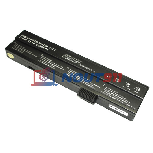 Аккумулятор (Батарея) для ноутбука Packard Bell Easy Note D5 (255-3S4400-G1L1) 5200mah OEM черная