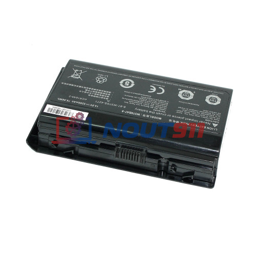 Аккумулятор (Батарея) для ноутбука DNS Clevo W370 14.8V 5200mAh W370BAT-8 черная