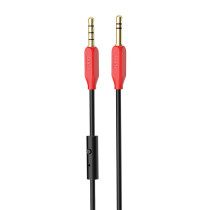 Аудио кабель HOCO UPA12 AUX с микрофоном 1.0м, черный