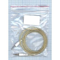 Аудио кабель Jack 3.5 - Jack 3.5, 1м (круглый кабель) желтый