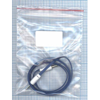 Аудио кабель Jack 3.5 - Jack 3.5, 1м (плоский кабель) синий