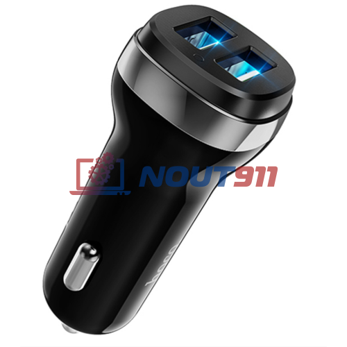 Автомобильная зарядка HOCO Z40 Superior, 2xUSB, 2.4A, черный