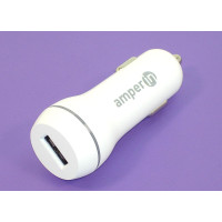 Автомобильное зарядное устройство AMPERIN CCW-1USB USB DC 5V 3.0A/9V 2A/12V 1.5A Белый