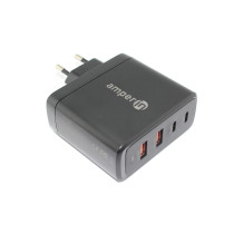 Блок питания (сетевой адаптер) Amperin GaN USB-A1/A2, USB-C1/C2 (YDS-TC100-022) 100W, black