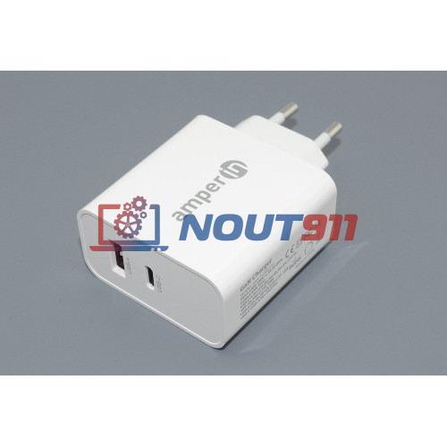 Блок питания (сетевой адаптер) Amperin USB-C (YDS-TC065-011PK) 65W, white