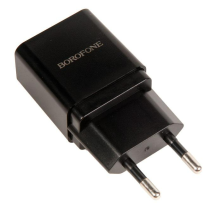 Блок питания (сетевой адаптер) BOROFONE BA19A один порт USB, 5V, 1.0A, черный