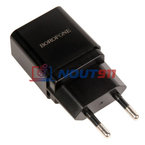 Блок питания (сетевой адаптер) BOROFONE BA19A один порт USB, 5V, 1.0A, черный