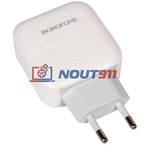 Блок питания (сетевой адаптер) BOROFONE BA46A Premium, USB, Type-C, PD, 18W, 5V, 3.0A, белый