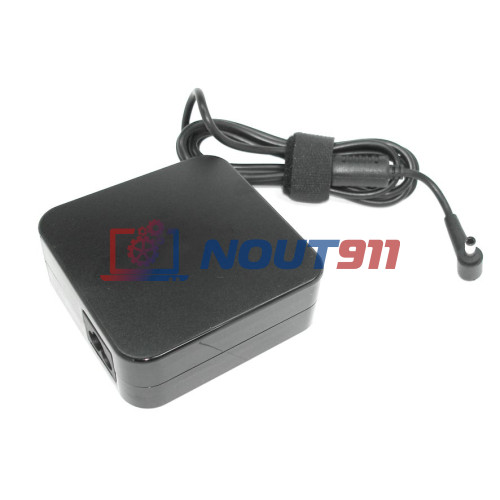 Блок питания (зарядное устройство) для ноутбука Asus 19V 3.42A 65W 4.5х3.0(0.6)mm, (ADP-65DW A) квадратный корпус, ORG