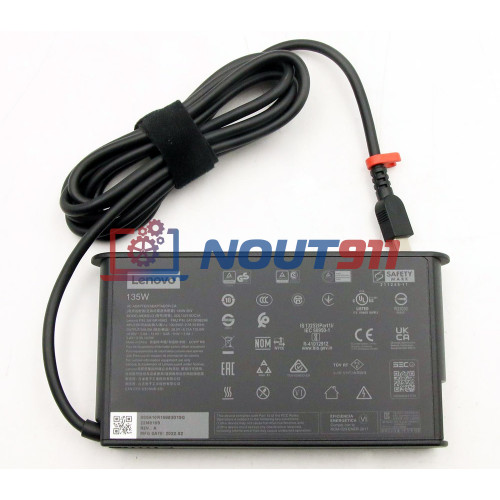 Блок питания для ноутбука Lenovo 20V 6.75A 135W Type-C (ADL135YSDC3A) без сетевого кабеля, HC/ORG