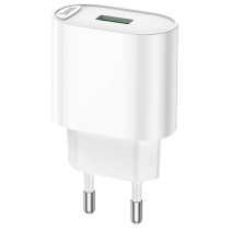 Блок питания (сетевой адаптер) HOCO C109A Fighter, QC3.0, 18W, белый