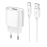Блок питания (сетевой адаптер) HOCO C109A Fighter, QC3.0, 18W, с кабелем Type-C, белый