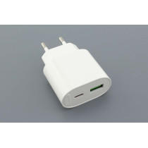 Блок питания (сетевой адаптер) HOCO C109A PD20W+QC3.0 charger, белый