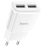 Блок питания (сетевой адаптер) HOCO C88A Star два порта USB, 2.4A, 10.8W белый