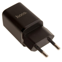 Блок питания (сетевой адаптер) HOCO N13 Bright PD30W+QC3.0 два порта (1*USB-A, 1*Type-C), черный