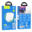 Блок питания (сетевой адаптер) HOCO N30 Glory PD65W, fast charger + кабель Type-C 1м, белый