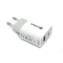Блок питания (сетевой адаптер) Quick Charge 2-Port QC 3.0 USB+Type-C USB 18W (YDS-TC018-011)