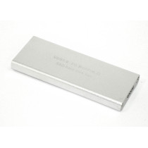 Бокс для SSD диска NGFF (M2) с выходом USB 3.0 алюминиевый, серебристый