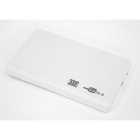 Бокс для жесткого диска 2,5" пластиковый USB 2.0 DM-2508 белый