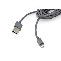 Кабель для зарядки Apple Lightning 8Pin. 3m. Серый