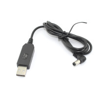 Кабель для зарядки USB-5.5*2.1*11 mm, 1m черный