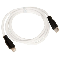 Кабель Type-C HOCO X21 Plus Silicone для Lightning, PD20, 3A, 1м, белый