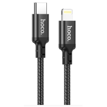 Кабель USB-C HOCO X14 Double speed Type-C - Lightning, 3A, 20W, 2 м, черный