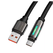 Кабель USB HOCO U136 Prize, USB - Type-C, 5А, 1.2м, черный