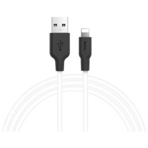 Кабель USB HOCO X21 Plus Silicone, USB - Lightning, 2.4А, 2м, белый