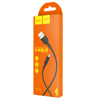 Кабель USB HOCO X25 Soarer для Micro USB, 2А, длина 1м, черный