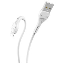 Кабель USB HOCO X37 Cool, USB - Lightning, 2.4А, 1м, белый