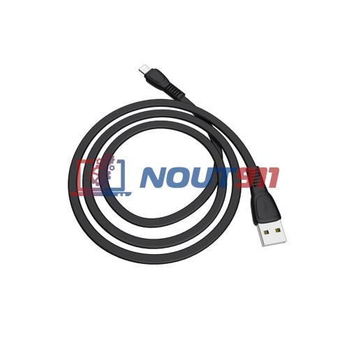 Кабель USB HOCO X40 Noah для Lightning, 2.4А, длина 1 м, черный