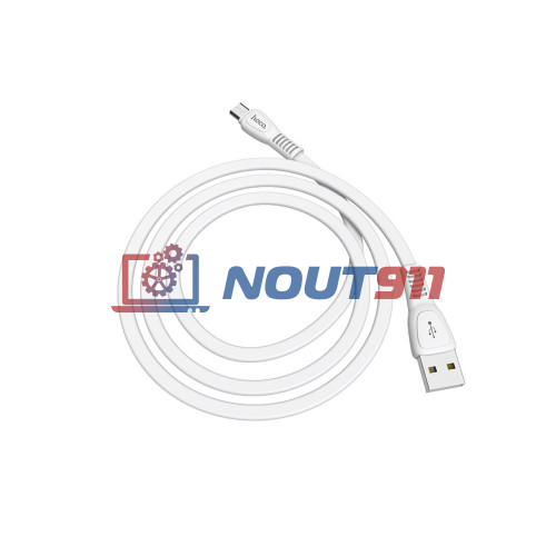 Кабель USB HOCO X40 Noah для Micro USB, 2.4А, длина 1 м, белый