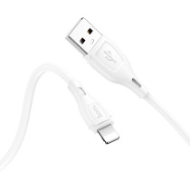 Кабель USB HOCO X61 Ultimate silicone, USB - Lightning, 2.4А, 1м, белый