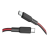 Кабель HOCO X69 Jaeger 60W charging data cable Type-C To Type-C 1m Black-Red