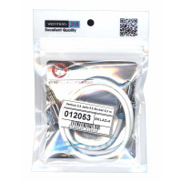 Кабель Vention 3.5 Jack-3.5 Socket 0,5 m белый круглый