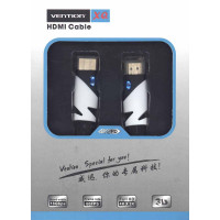 Кабель Vention HDMI (H330) 5m черный плоский